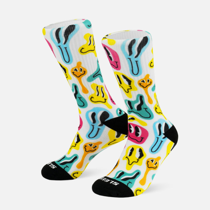 Gooey Faces Crew Socks