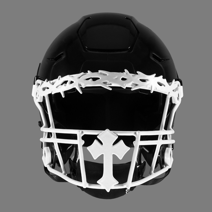 Gothic Cross Crown of Thorns Football Facemask for Riddell SpeedFlex