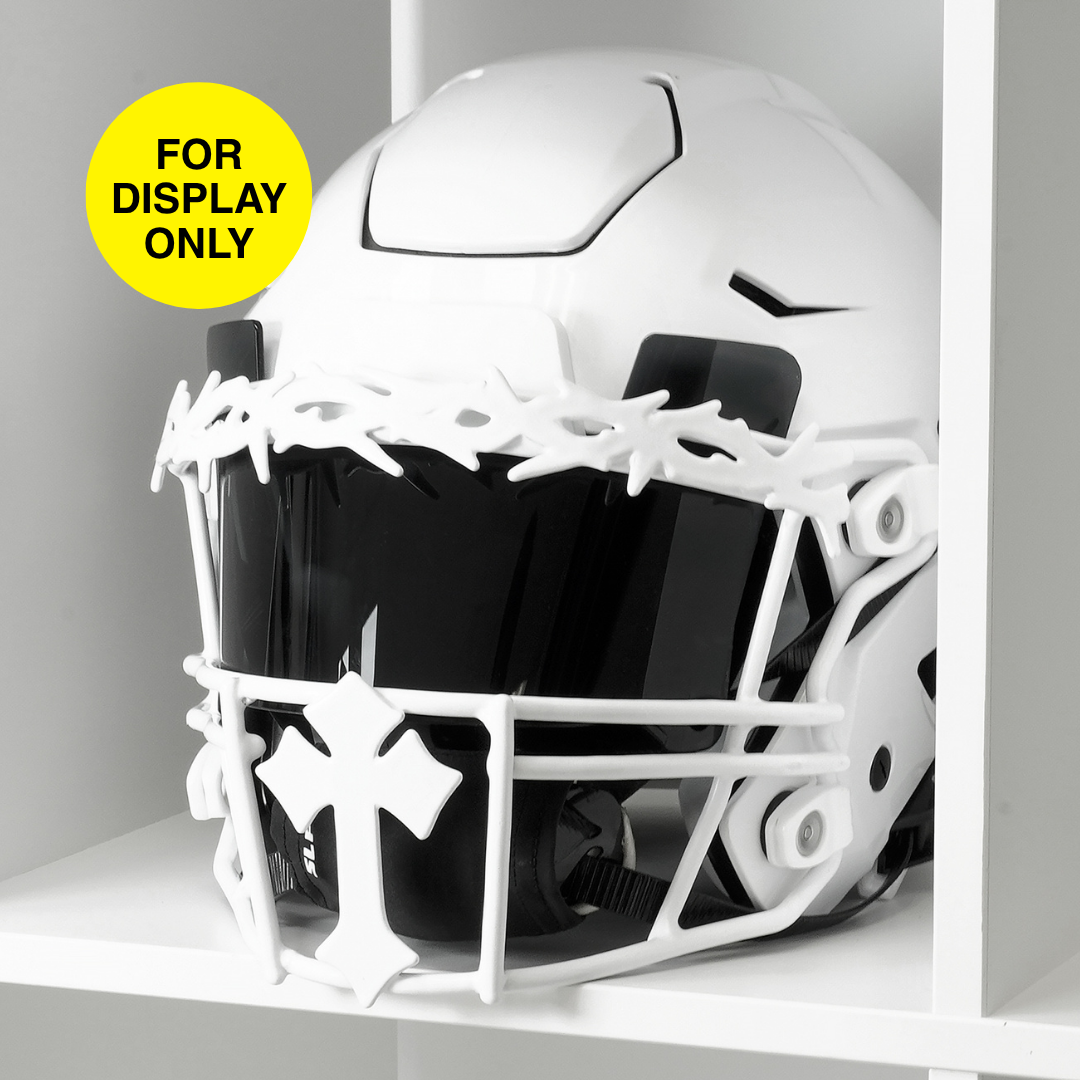 Gothic Cross Crown of Thorns Football Facemask for Riddell SpeedFlex