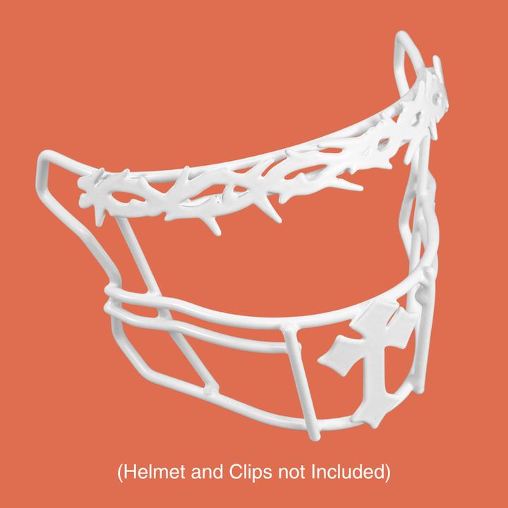 Gothic Cross Crown of Thorns Football Facemask for Riddell SpeedFlex