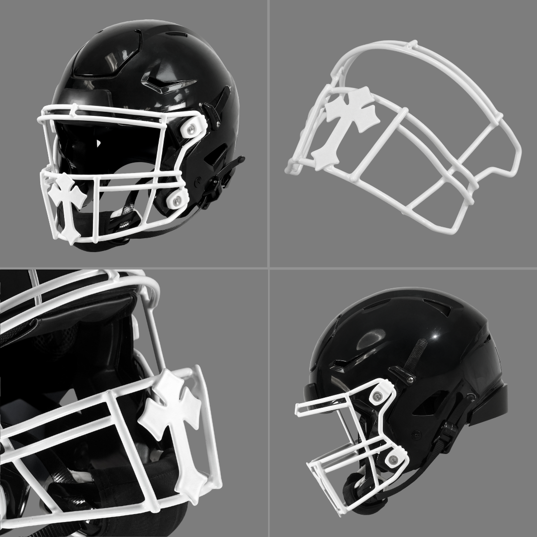 Gothic Cross Football Facemask for Riddell SpeedFlex