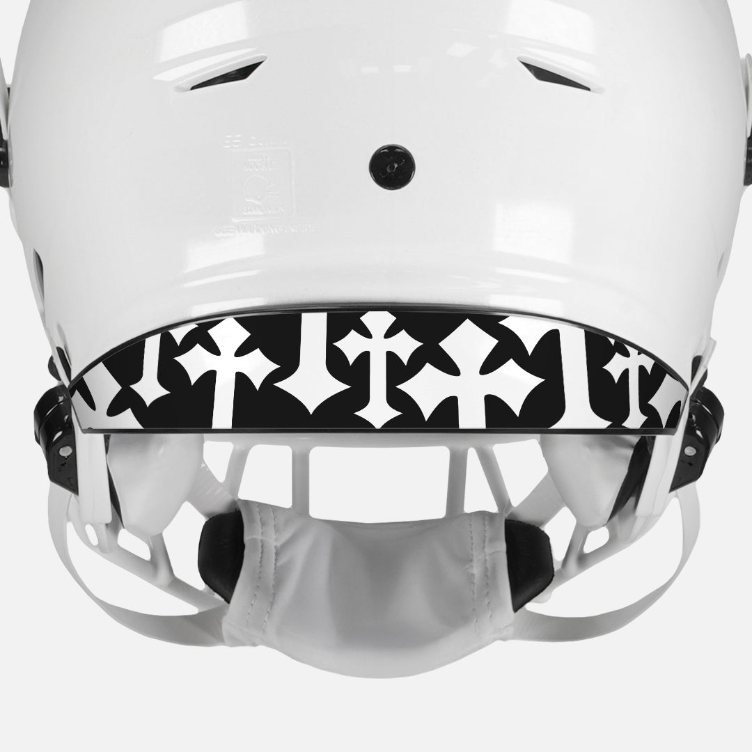 Gothic Cross Riddell Speedflex Front and Back Bumper Sticker Kit