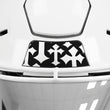 Gothic Cross Riddell Speedflex Front and Back Bumper Sticker Kit