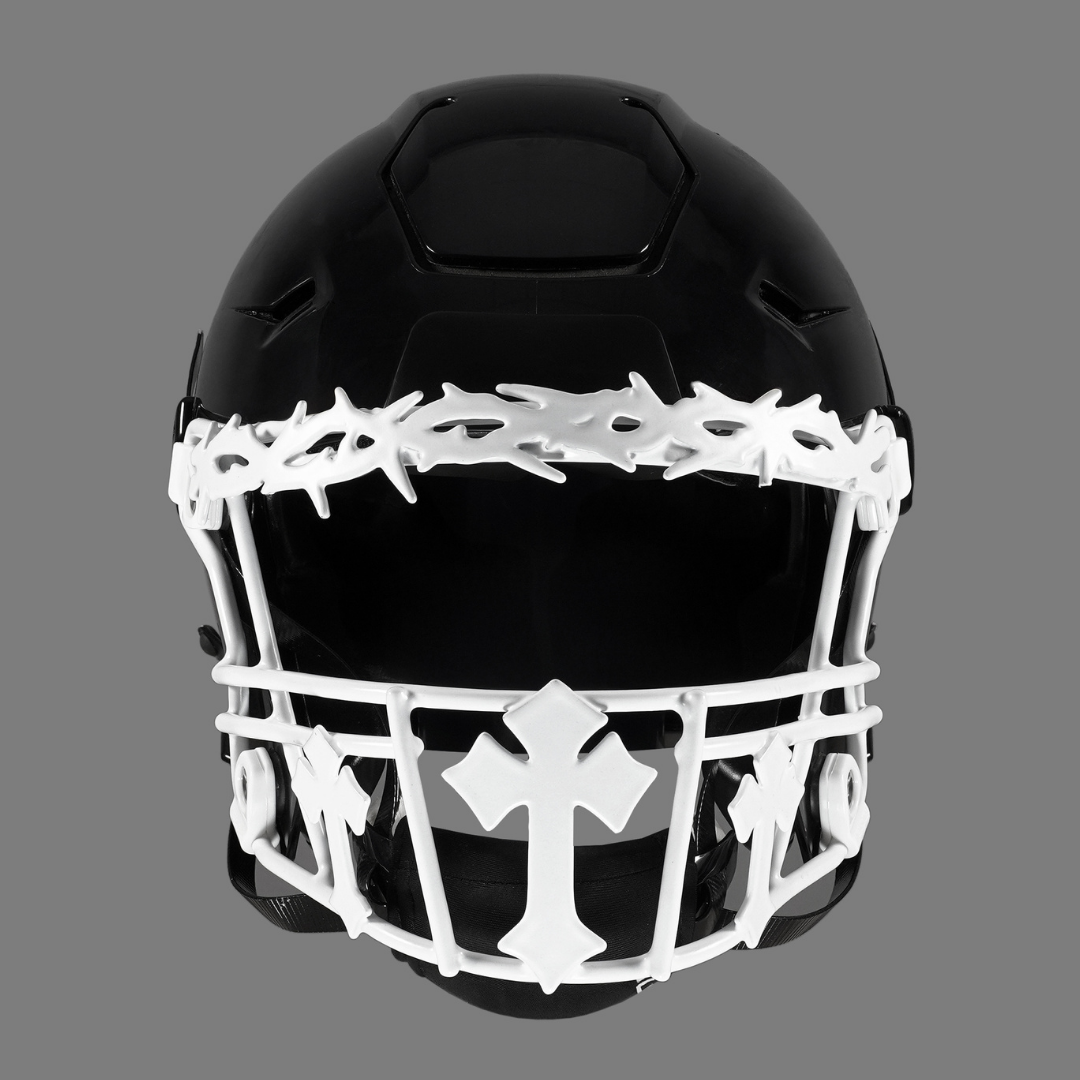 Sleefs Gothic Crosses Crown of Thorns Football Facemask for Riddell SpeedFlex