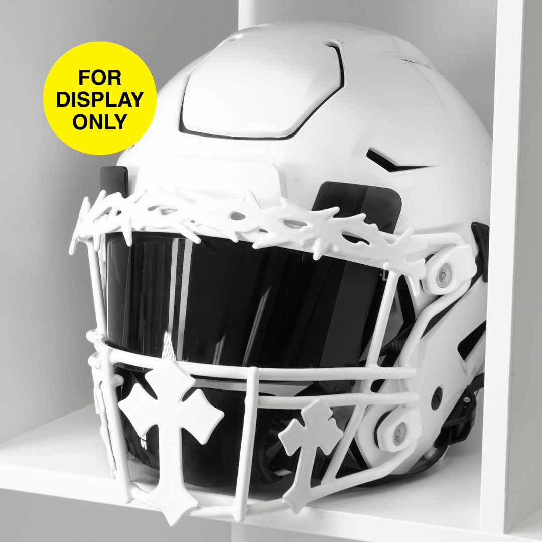 Gothic Crosses Crown of Thorns Football Facemask for Riddell