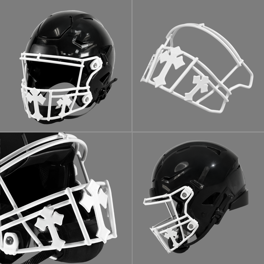 Gothic Crosses Football Facemask for Riddell SpeedFlex
