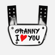 Granny I Love You Sticker for Backplate