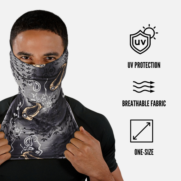 Gray Icon Bandana Neck Gaiter