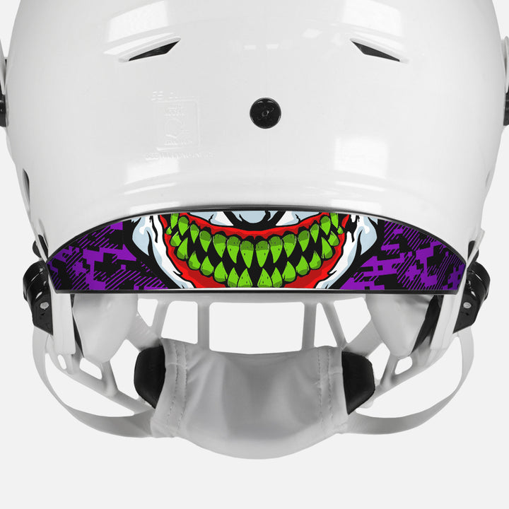Green Grin Riddell Speedflex Front and Back Bumper Sticker Kit