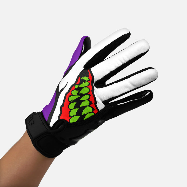 Green Grin II Sticky Football Receiver Gloves
