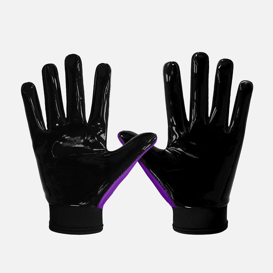 Green Grin Sticky Kids Football Receiver Gloves