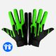 Slime Green Sticky Kids Football Receiver Gloves