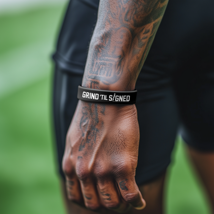 Grind 'Til Signed Motivational Wristband