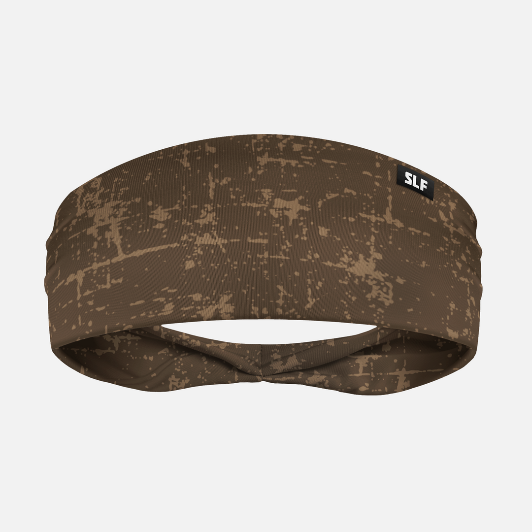 Grunge Azure Brown Headband