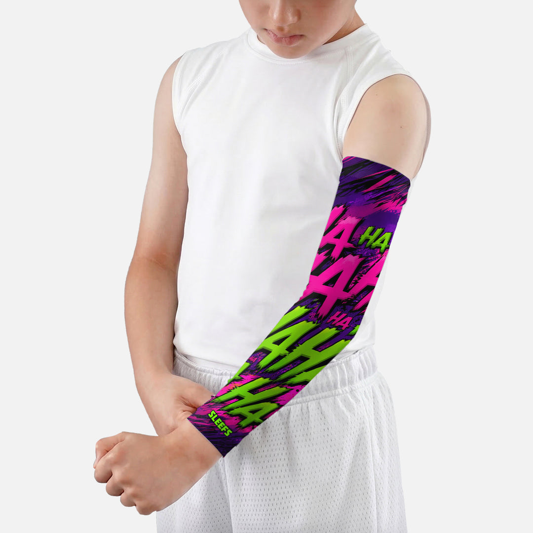 HAHAHA Purple Hype Kids Arm Sleeve