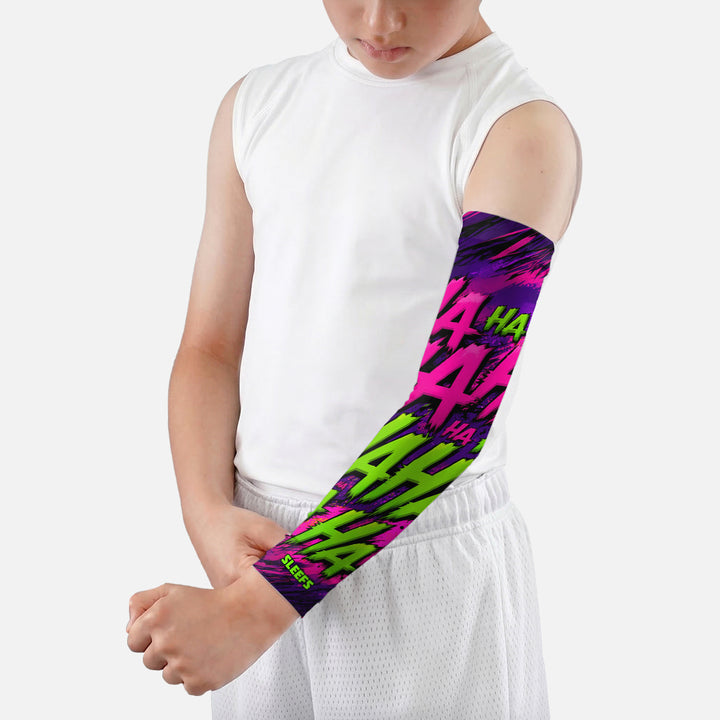 HAHAHA Purple Hype Kids Arm Sleeve