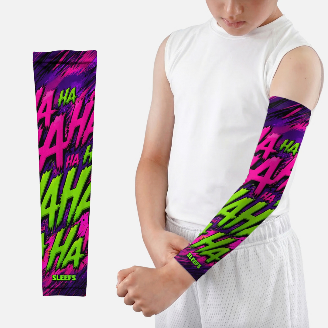 HAHAHA Purple Hype Kids Arm Sleeve