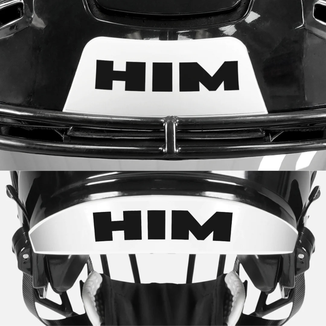 Him Riddell Speedflex Front and Back Bumper Sticker Kit