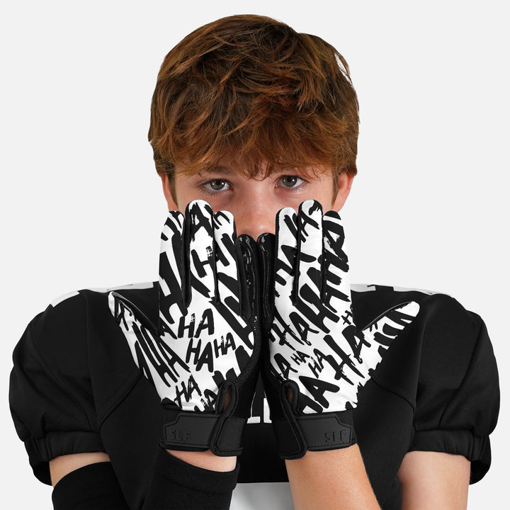 Ha Ha Ha Sticky Kids Football Receiver Gloves