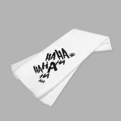 Ha Ha Ha White Football Towel