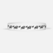 Ha Ha Ha White Motivational Wristband