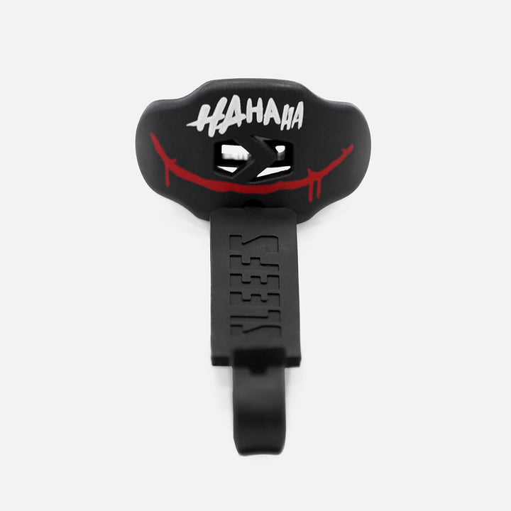 Ha Ha Ha Red Smile Black Soft Football Mouthguard