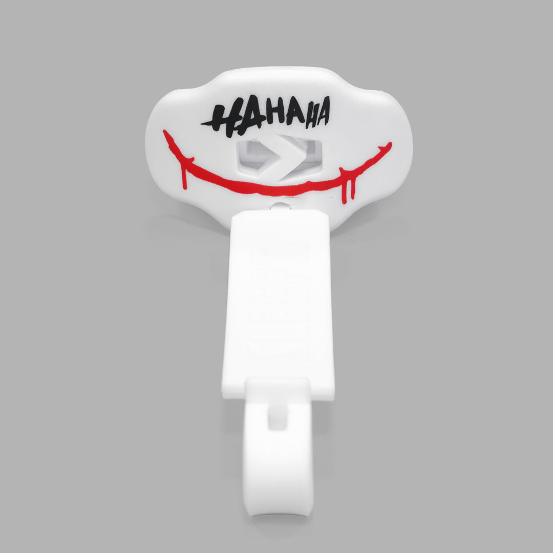 Ha Ha Ha Red Smile White Soft Football Mouthguard