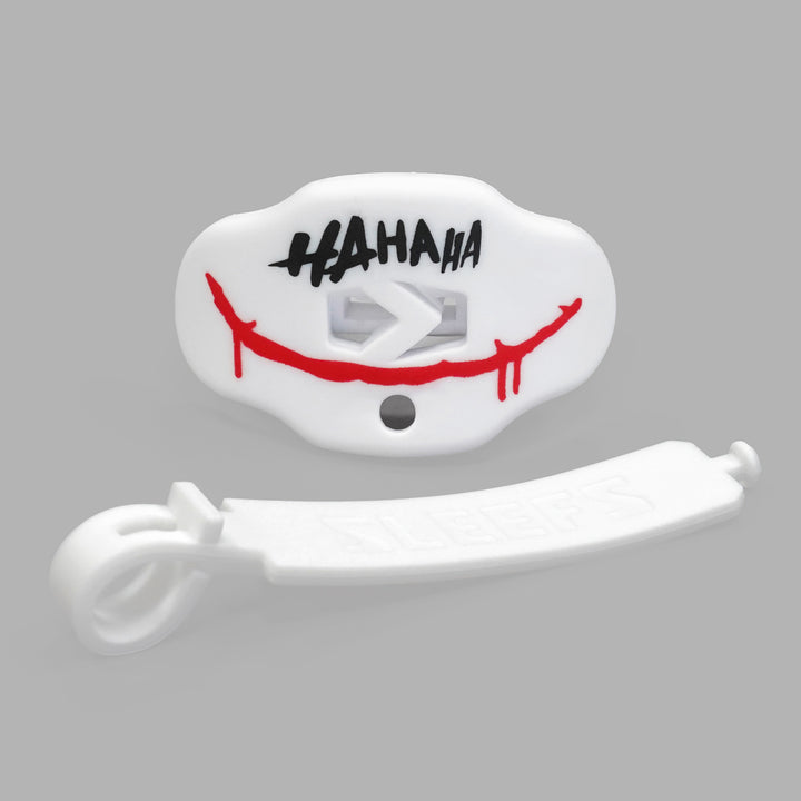 Ha Ha Ha Red Smile White Soft Football Mouthguard