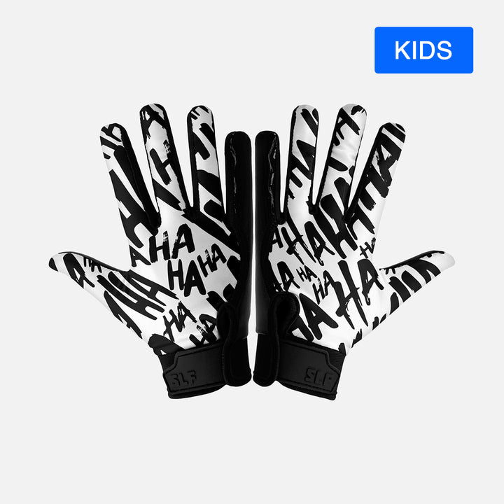 Ha Ha Ha Sticky Kids Football Receiver Gloves