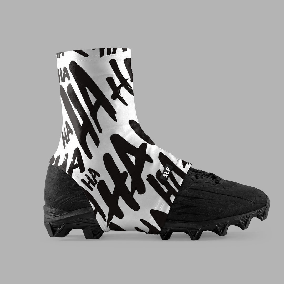 Ha Ha Ha White Kids Spats / Cleat Covers