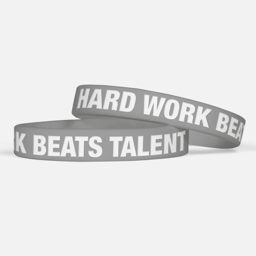 Hard Work Beats Talent Motivational Wristband