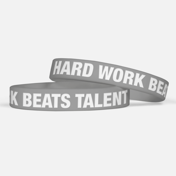 Hard Work Beats Talent Motivational Wristband