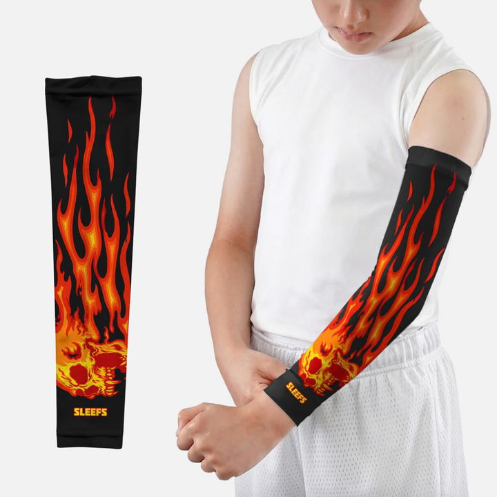 Hellfire Skull Kids Arm Sleeve