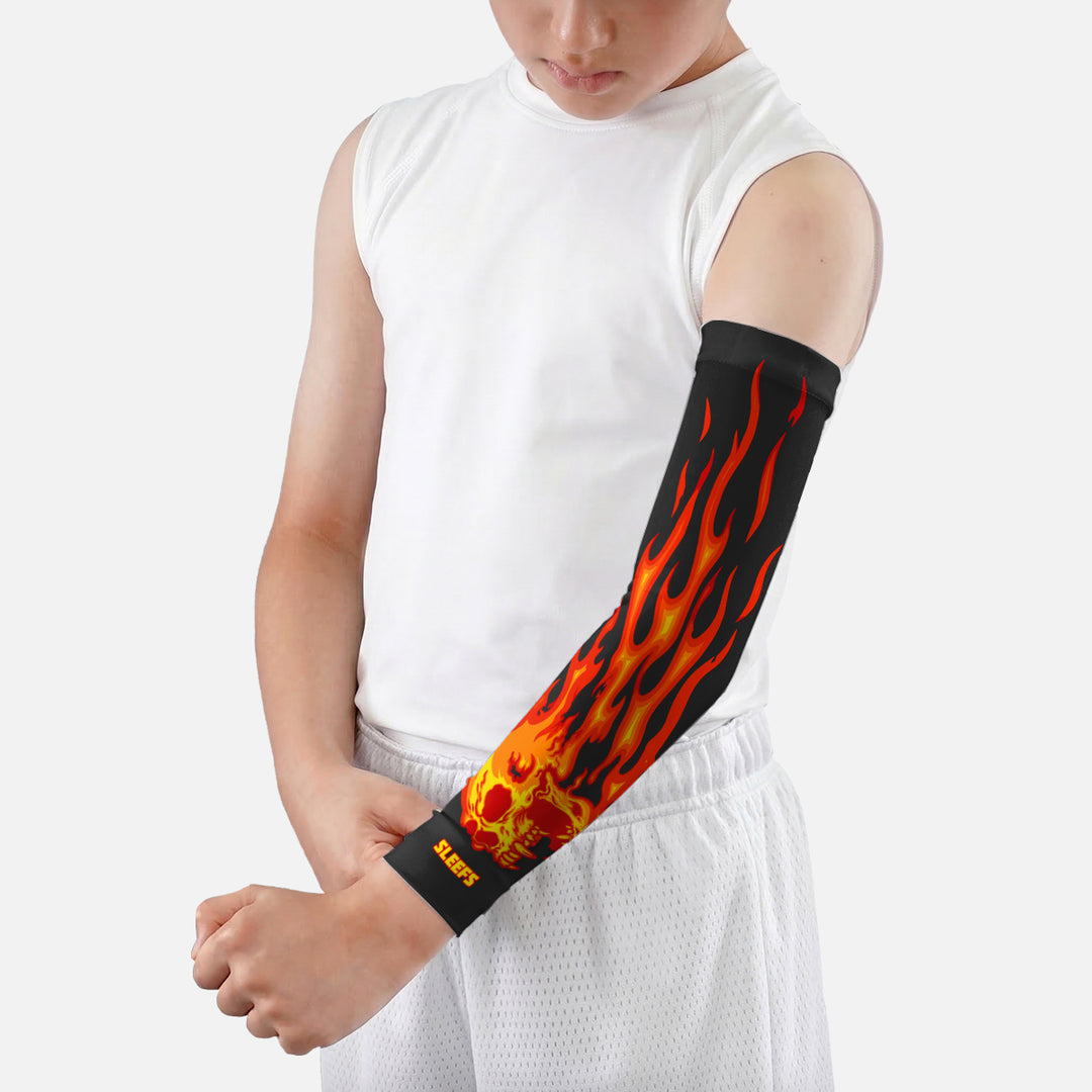Hellfire Skull Kids Arm Sleeve