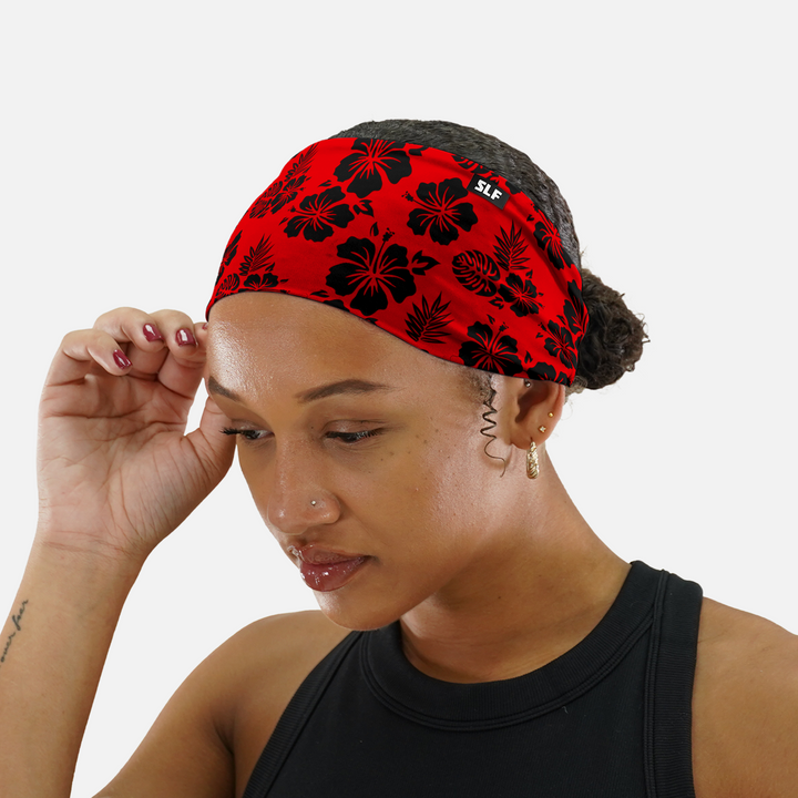 Hibiscus Red Headband