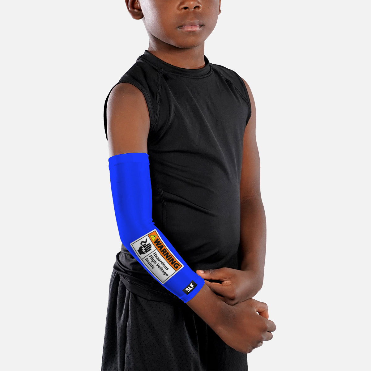 High Voltage Blue Kids Arm Sleeve