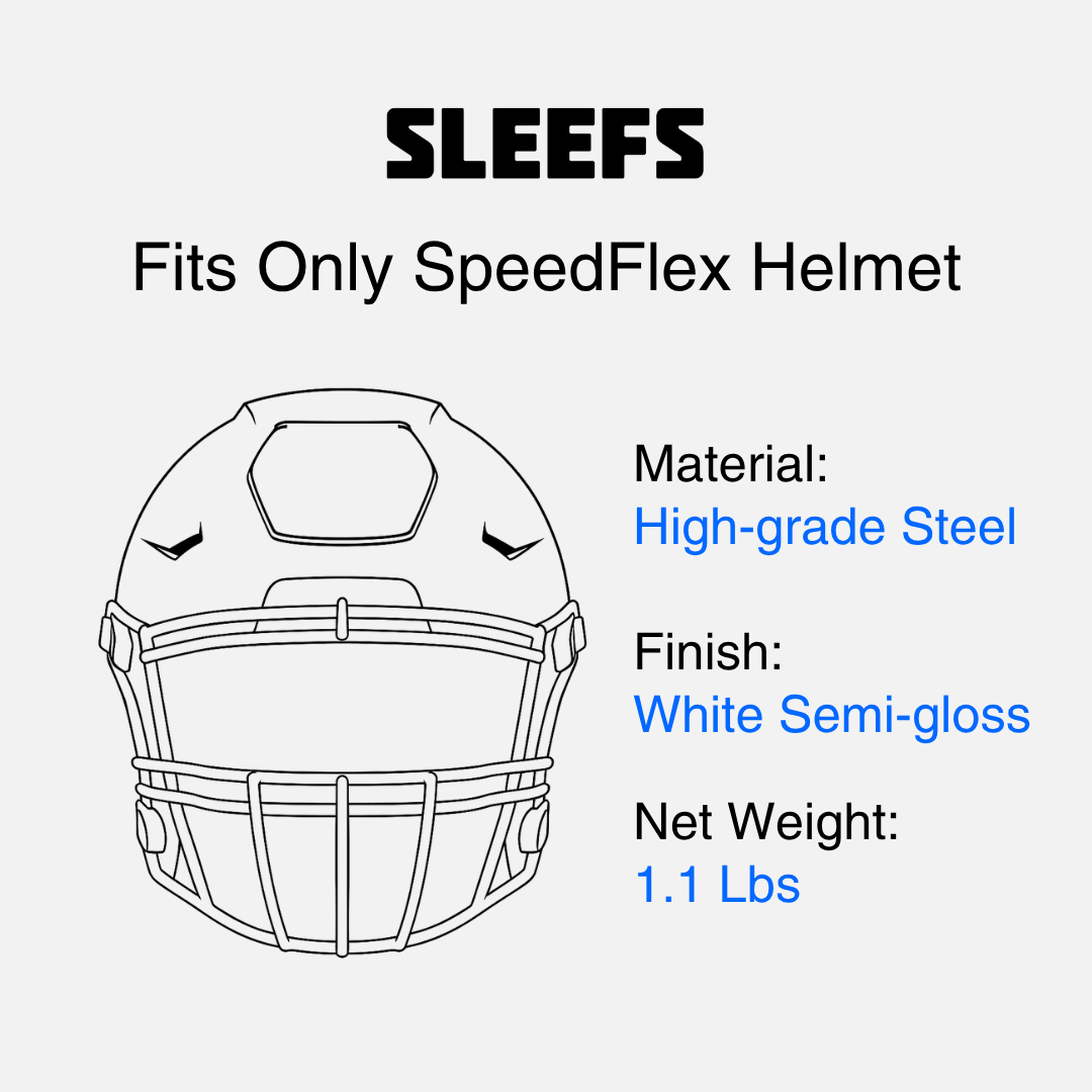 SLEEFS Him Football Facemask for Riddell SpeedFlex SLEEFS Him Football Facemask for Riddell SpeedFlex