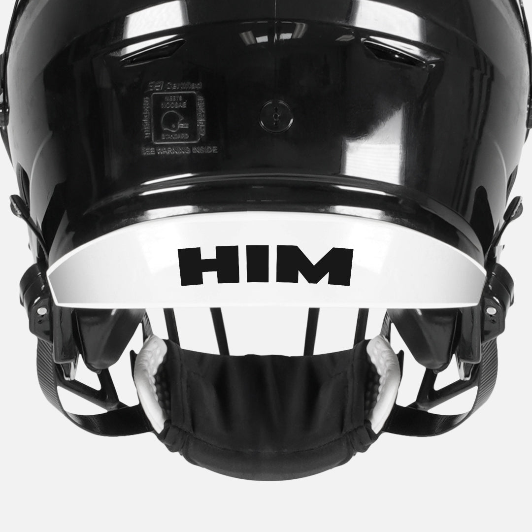 Him Riddell Speedflex Front and Back Bumper Sticker Kit