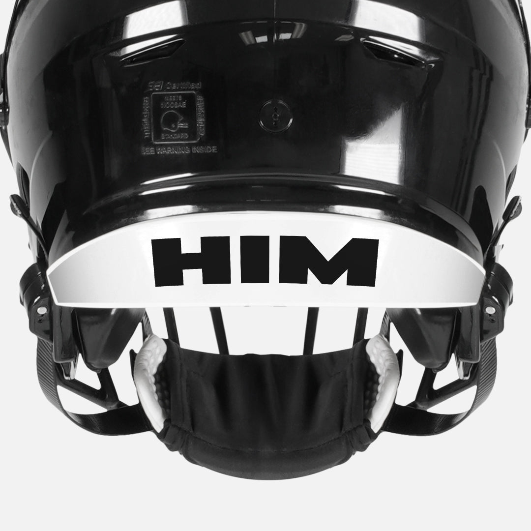 Him Riddell Speedflex Front and Back Bumper Sticker Kit