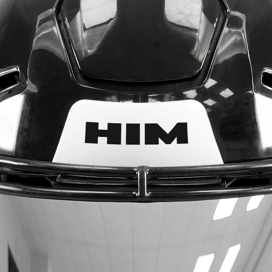 Him Riddell Speedflex Front and Back Bumper Sticker Kit