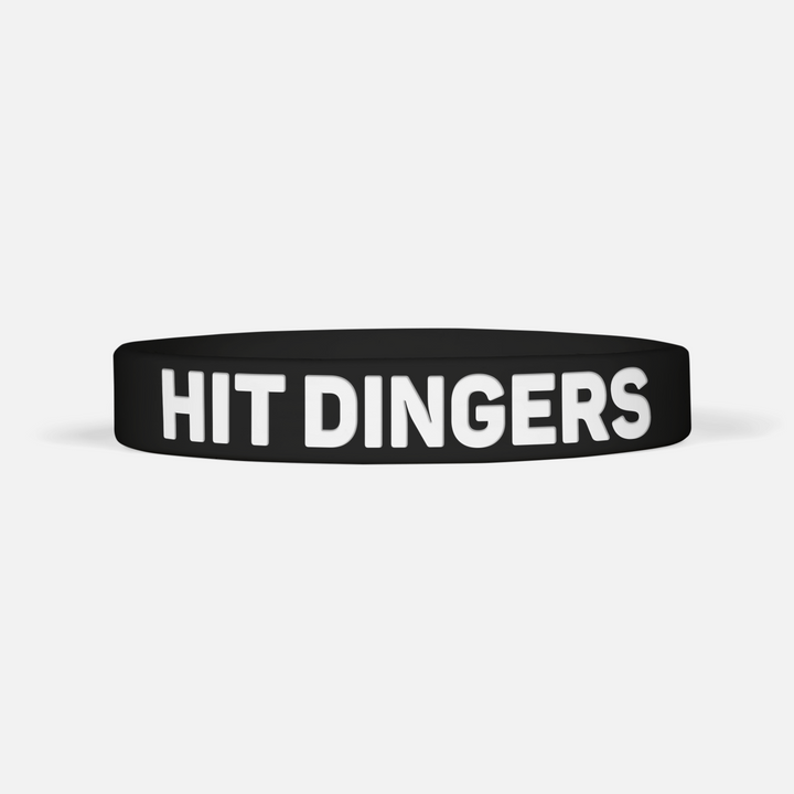Hit Dingers Black Motivational Wristband