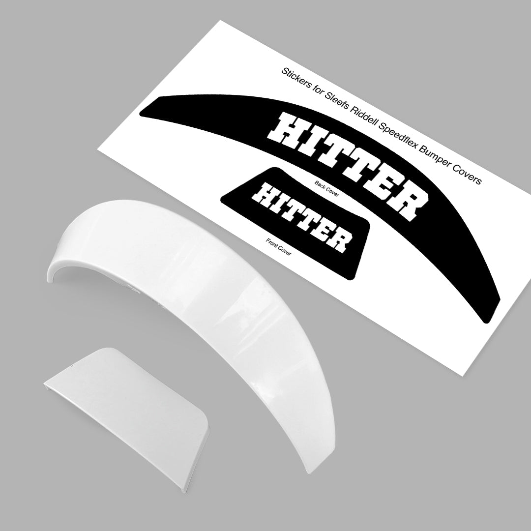 Hitter Riddell Speedflex Front and Back Bumper Sticker Kit