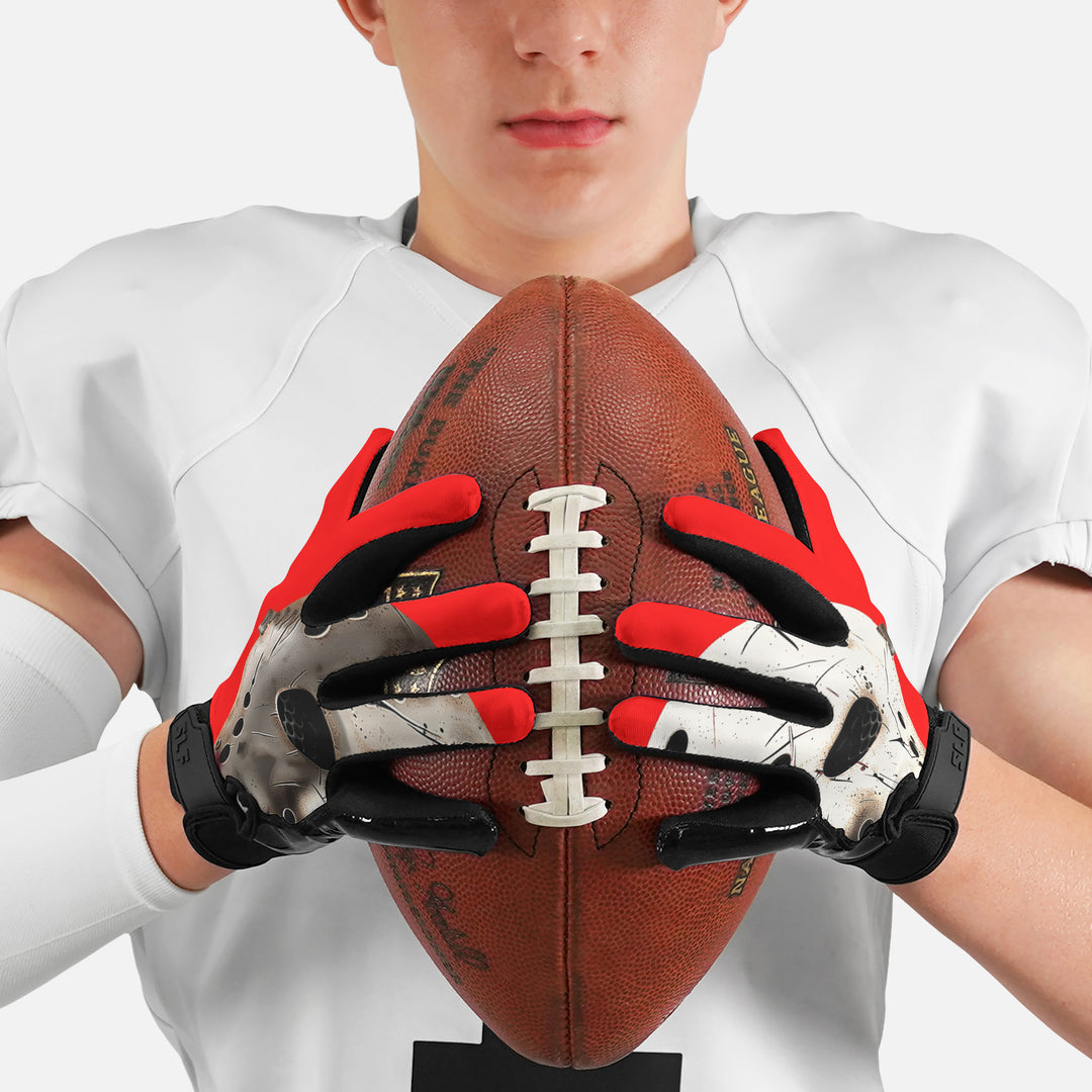 Hockey Mask Sticky Football Receiver Gloves