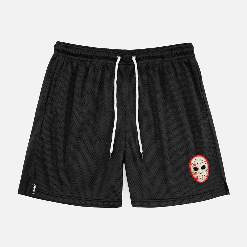Hockey Mask Patch Shorts - 7"