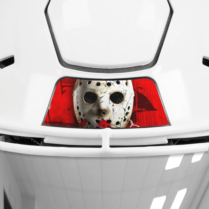 Hockey Mask Riddell Speedflex Front and Back Bumper Sticker Kit