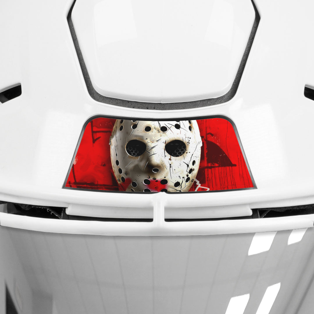 Hockey Mask Riddell Speedflex Front and Back Bumper Sticker Kit