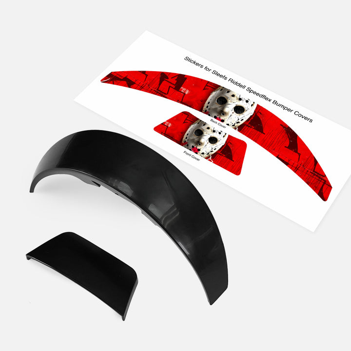 Hockey Mask Riddell Speedflex Front and Back Bumper Sticker Kit