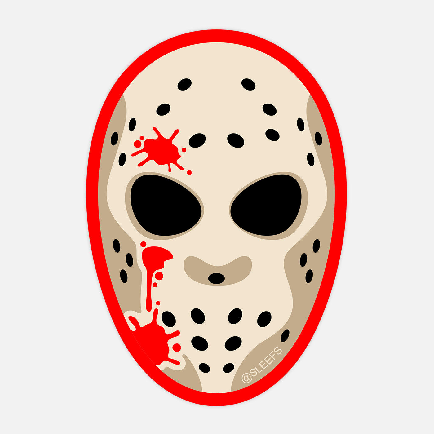 Hockey Mask Sticker