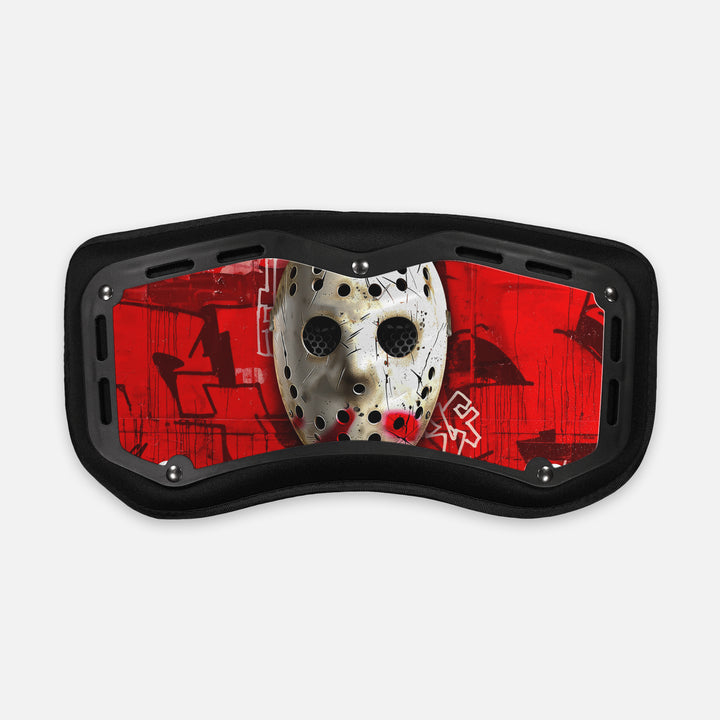 Hockey Mask Sticker for Backplate