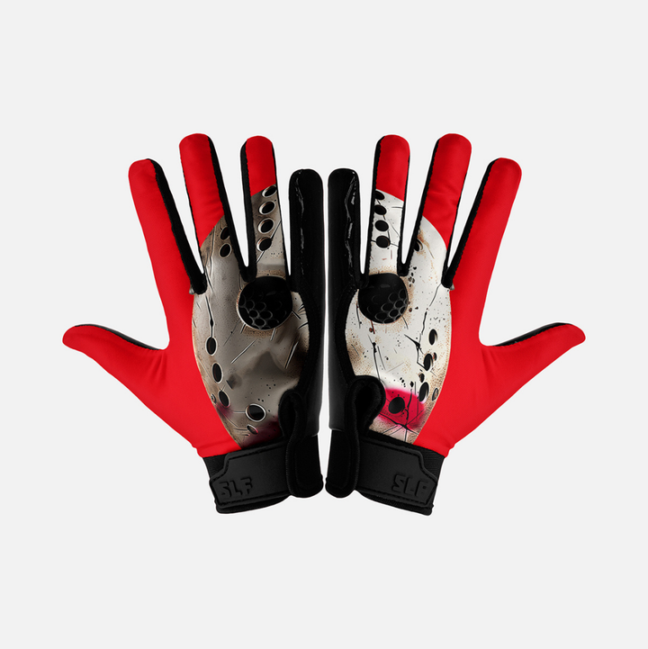 Hockey Mask Sticky Kids Football Receiver Gloves